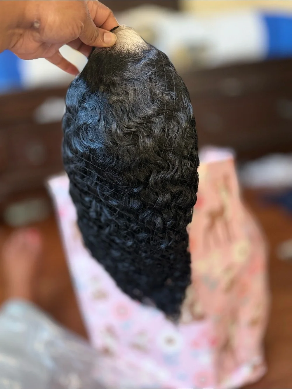 Deep Wave Hairpiece for Women - Natural Black